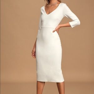Lulu’s 3/4 length sleeve body con dress